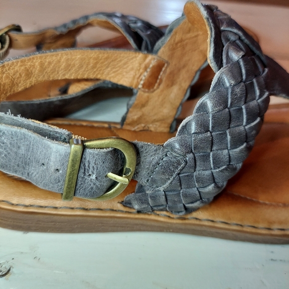Born Leather Braided Thong Strappy Sandal - Picture 5 of 7